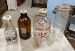 Vintage Milk Glass Bottles
