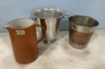 Metal Ice Buckets, and Kirklands Pitcher