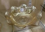 Carnival Style Ruffled Rim Fruit Bowl