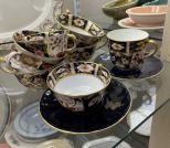 9 Royal Crown Derby England Cups and 2 Saucers