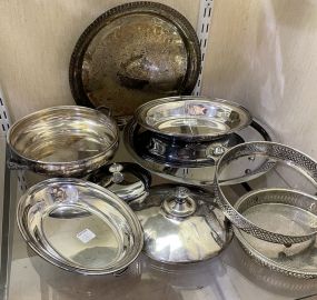 Grouping of Assorted Silver Plate