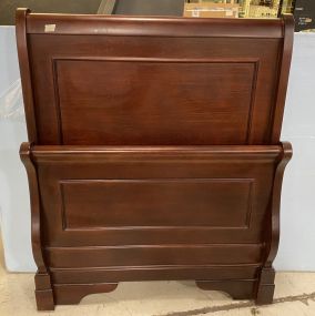 Solid Cherry Sleight Twin Bed