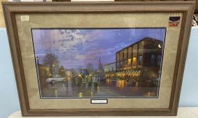 Town Square Framed Print