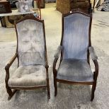 Two Victorian Style Parlor Chairs