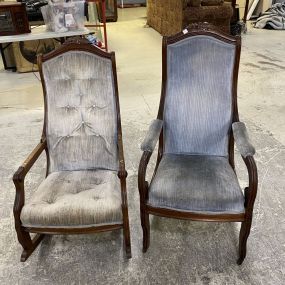 Two Victorian Style Parlor Chairs