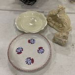 Pottery Plates, Resin Decor, and Stone