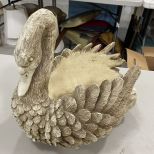 Resin Swan Planter Holder