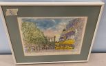 Signed Paris Les Champs Print