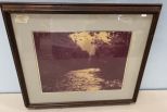 Framed Photograph of Stream