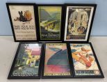 Six Framed Advertisement Prints