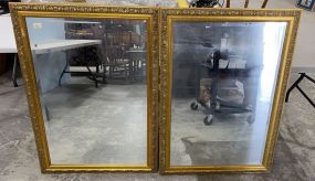 Pair of Gold Gilt Wall Mirrors