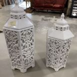 White Porcelain Candle Holders