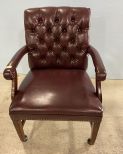 Brown Leather Desk Chair