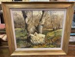 Arnold 1972 Signed Painting Landscape