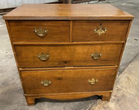 Antique English Mahogany Bachelor's Chest of Drawers