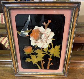 Vintage floral and Bird Reserve Painting