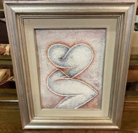 G. Palerine Figural Painting of Heart