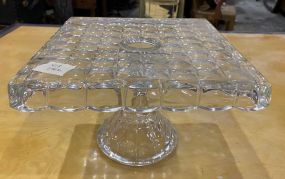 Indiana Glass Co. Constellation Square Cake Stand