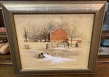 Tom Heflin Painting of Farm House