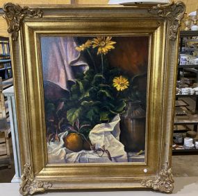 Large Still Life Painting Signed Pulin
