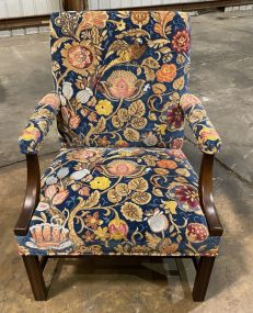 Floral Upholstery Arm Chair