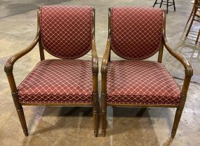 Pair of Mahogany Arm Chairs