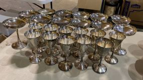 Valero Silver Plated Goblets