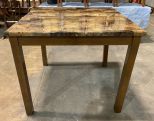 Faux Granite Top Tall Kitchen Table