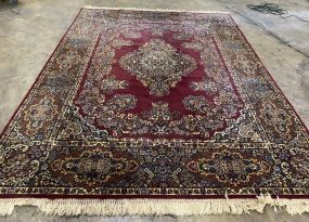 Tabriz Style Red Machine Made Rug 8' x 11'