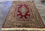 Tabriz Style Red Machine Made Rug 6' x 8'3