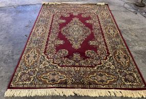 Tabriz Style Red Machine Made Rug 6' x 8'3