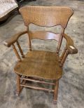 Vintage Oak Hand Crafted Rocker