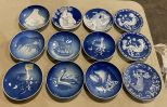 12 Copenhagen Collectors Plates