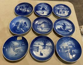 9 Copenhagen Collectors Plates