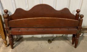 Colonial Style Mahogany Rope Bed