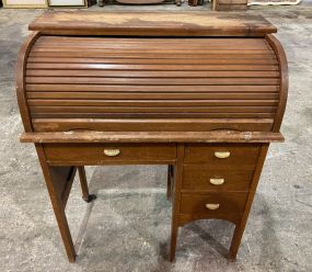 Modern Cylinder Roll Top Desk