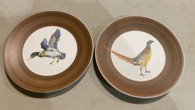 Two Signed Birds Plates