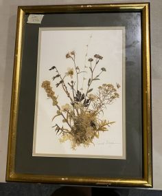 Canal Vegas Signed Pressed Flower Art