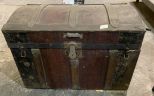 Antique Streamer Trunk