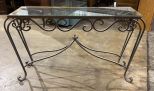 Wrought Iron Console Table