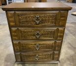 Pressed Oak Chest of Drawers