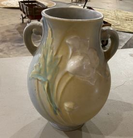 Roseville Soft Blue Poppy Vase