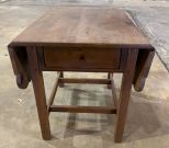 Farm House Style Drop Leaf Side Table