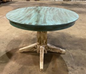 Painted Pedestal Kitchen Table