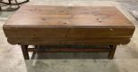 Farm House Style Drop Leaf Coffee Table