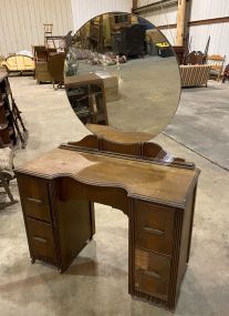 Art Deco Walnut Vanity