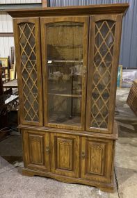 Late 2Oth Century Two Piece China Cabinet