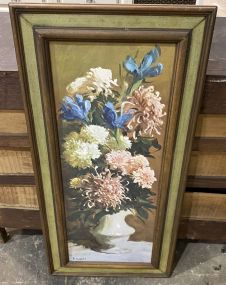 R. Colao Flower Bouquet Still Life Framed