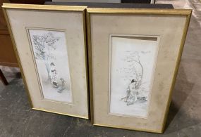 Pair of Geisha Girl Prints