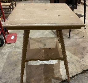 Painted Square Top Parlor Table